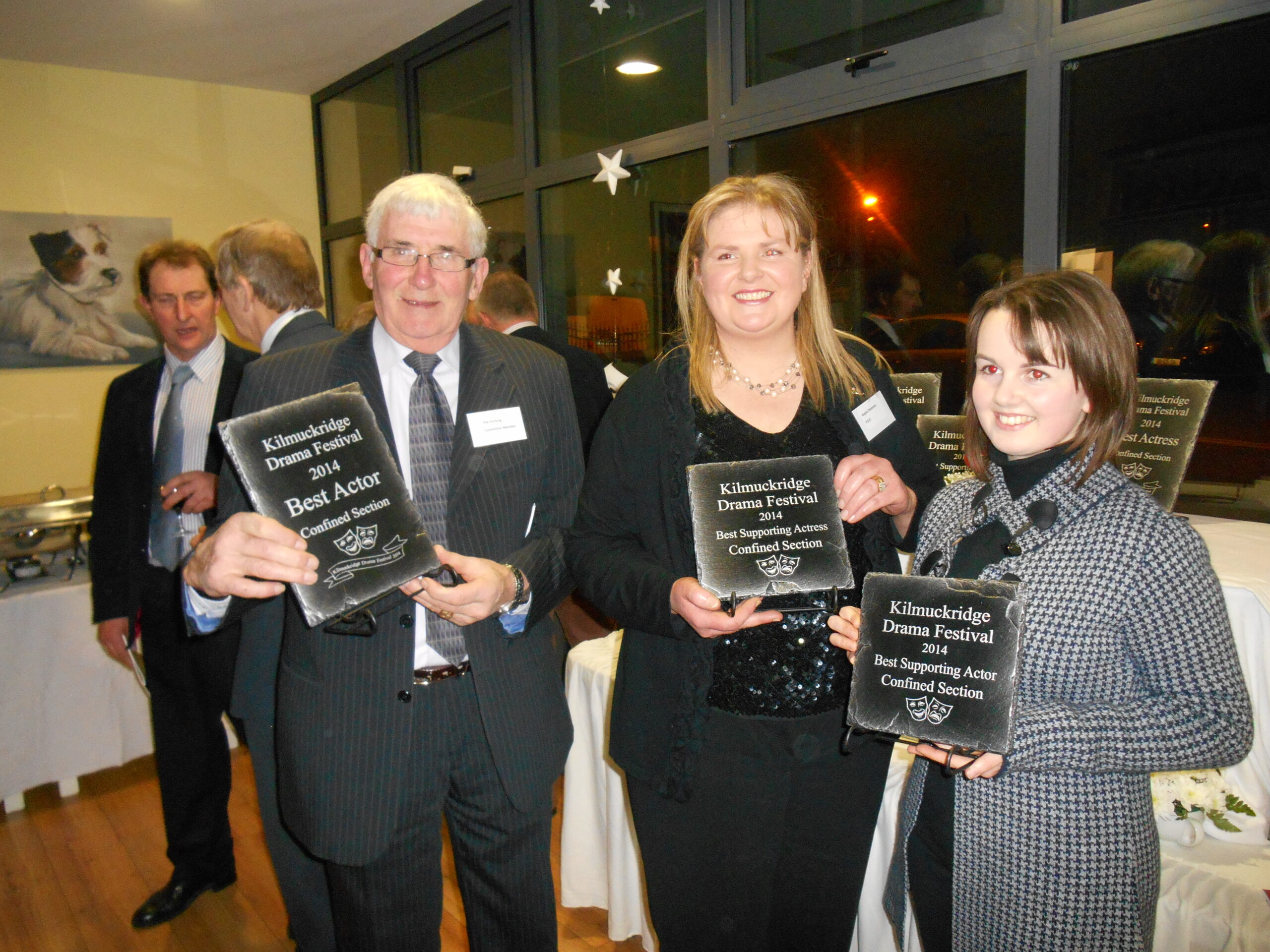 Pat Furlong, Angela Devereux and Bernice Hogan who made 2014 Festival Awards