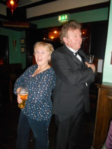 Festival 2014 A little bit of sibling rivalry. Jane Kinsella -Kilrush Drama Group who won Best Supporting Actress & Richard Devereux-Kilmuckridge Drama Group who won Best Actor in the Confined Section