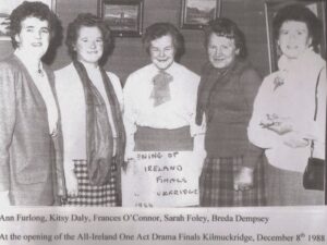 Opening of All-Ireland One Act Drama Festival in Kilmuckridge 1988